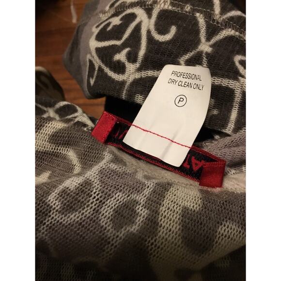 Vivienne Tam Beige/Brown Mesh 3/4 Sleeve Shift Mini Dress - Picture 3 of 10